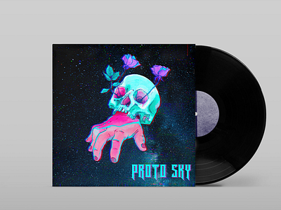 ProtoSky album cover adobe illustrator adobe photoshop procreate