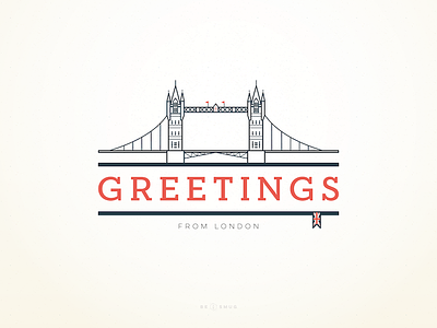 Greetings From London london london bridge made in great britain union jack