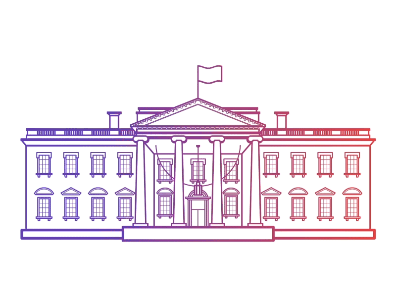 White House animation gif house white
