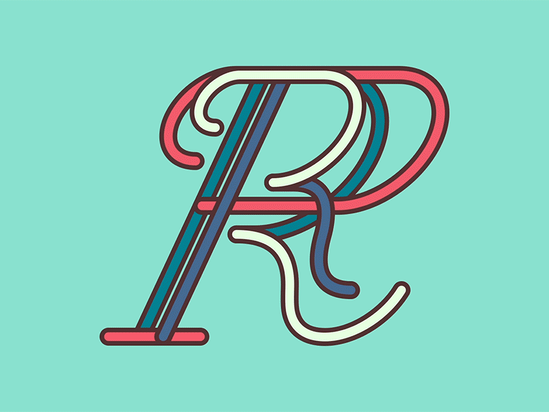 R 36 days of type after effects alphabet letter r
