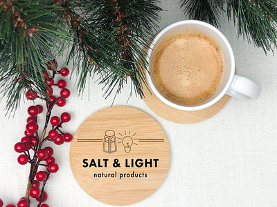 salt and light christmas mock up branding design illustrator logo photoshop typography vector