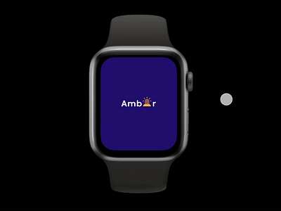 Amber Watch Design - Interaction Design animation app branding design illustration interaction design logo mobile ui ux watch design web