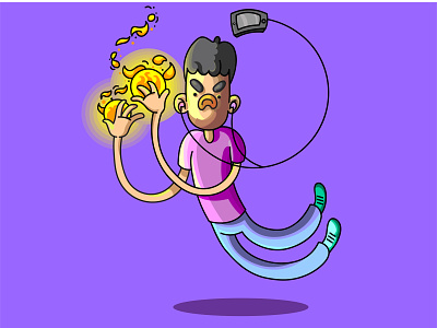 The Anger character character design characterdesign color dribbble flat illustration illustrator vector