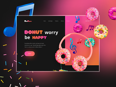 Confectionery confectionery design landing page product design
