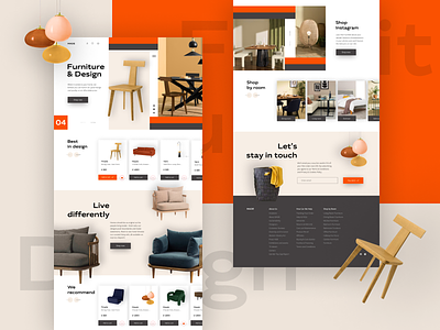 Furniture&Design online store design furniture online store product design