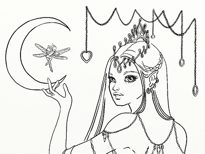 Moon elfish princess