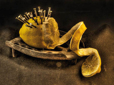 The Lemon claesh dutch futuristic hdr lemon photography still life