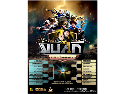 Game Ads Top1Yuan tournament design graphic design