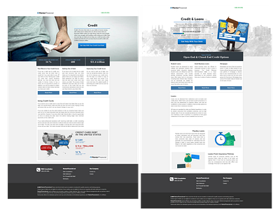 Web Design MentorFinancial Credit page design graphic design ux