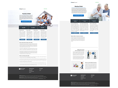 Web Design MentorFinancial Medical Debt design graphic design ux