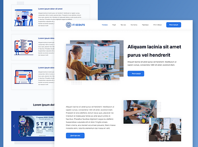 Website design for IT school design it school minimal ui ux webdesign