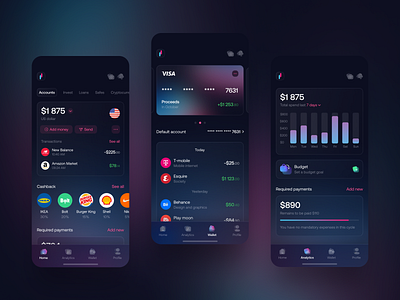 Corporate banking — Mobile design by V. Alipov on Dribbble