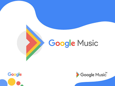 Google Music alpha colors concept doodle google icon listen logo music play player redesign