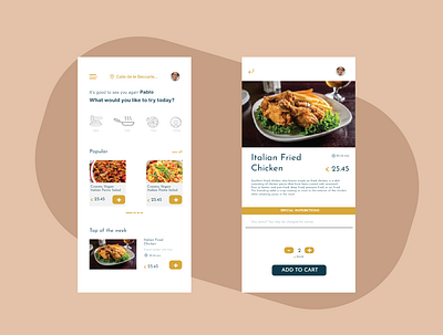 Food App Design app application branding design food google ui ux web
