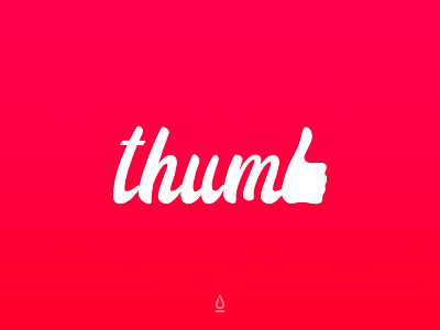Thumb Logotype branding design icon logo logotype minimal thumb typography vector