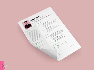 Minimal Resume for Designer