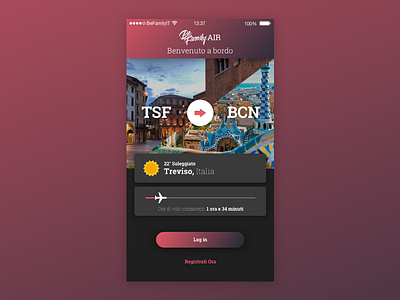 In-Flight Experience befamily flight gradient iphone7 login ux weather