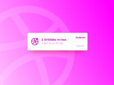 2 Dribbble Invites 2 invites dribbble game gift interface invitation invites invites giveaway notification players portfolio ui ux work
