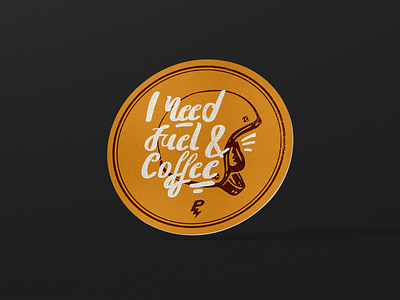 Custom Coaster Playoff coaster coaster design coffee coffee coaster custom drink drinking fuel fuel and coffee gasoline helmet motor oil motorbike motorcycle playoff rebound ride sticker design sticker mule yellow