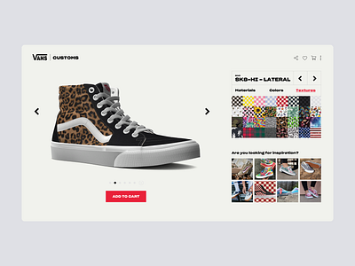 Daily UI #33 | Customize Product concept custom customize product customized customizer daily ui daily ui 033 daily ui challenge dailyui dailyuichallenge ecommerce ecommerce app fashion interface online store redesign shoes ui ux vans