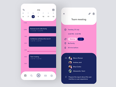 Daily UI #38 | Calendar calendar calendar app calendar design calendar ui concept daily ui daily ui 038 daily ui challenge dailyui dailyuichallenge event event app interface meeting redesign schedule ui ux
