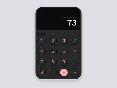 Daily UI #4 | Calculator