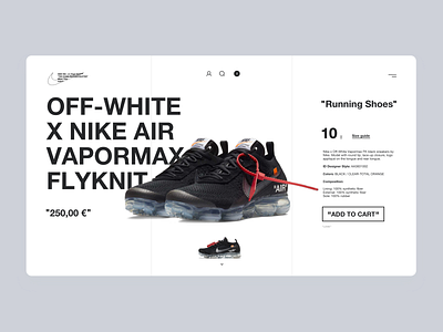 Daily UI #12 | E-Commerce Shop (Single Item) concept daily ui daily ui 012 daily ui challenge dailyui dailyuichallenge ecommence ecommerce ecommerce design fashion homepage interface nike nike air max offwhite online store product page redesign ui ux