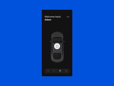 Connected Car | UI Animation Concept automotive automotive design blue car car app concept connect connected car interface redesign ui ux vehicle vehicle design vocal user interface vui