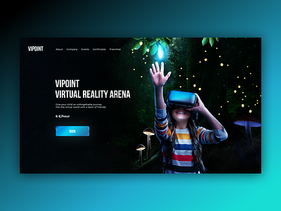 Virtual reality screen amusement blue dark fairy tale figma graphic design park photoshop reality virtual