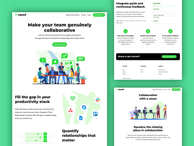 Web design for team analytics tool