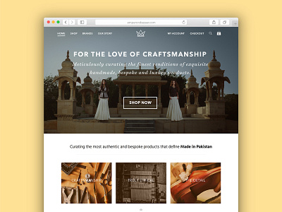 Crafts ecommerce marketplace design