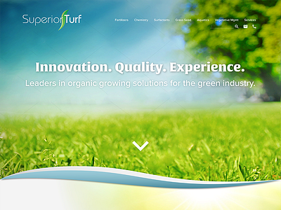 Superior Turf Site Redesign interaction design logo design ux web design wordpress development