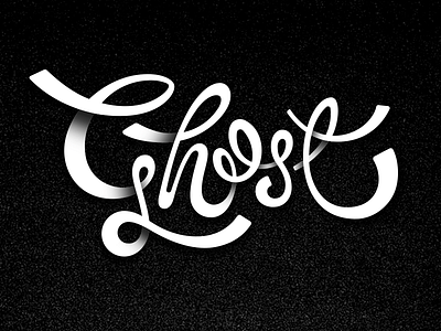 Ghost ghost halloween script spirit spooky type typography