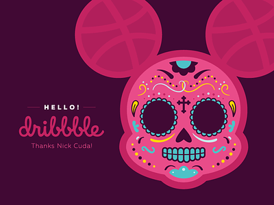 Day of the Dead Mickey cartoon day of the dead dead debut disney dribbble first shot fun illustration mickey mouse mouse vector