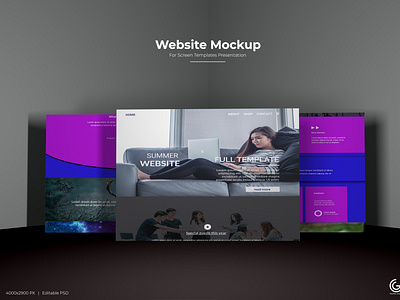 Website PSD For Templates Design.