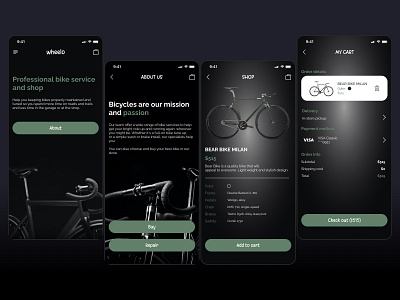Wheelo Mobile App app mobile app ui ux web webdesign