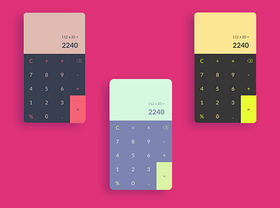 Calculator - UI daily challenge 4 app calculator design calculator ui daily ui dailyui 004 dailyuichallenge design figma figmadesign ui uidaily uiux web