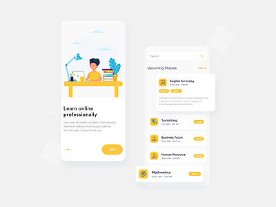 Online Class App Concept