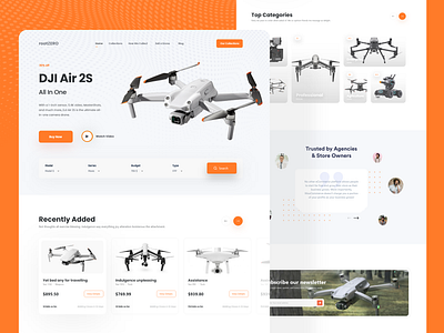 DJI Concept Landing Page