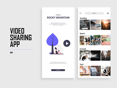 Video Sharing App app app design application arif clean flat illustration iphone x mixer share sharing ui ui ux uidesign uiux ux video wip