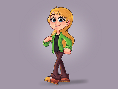 girl character illustration