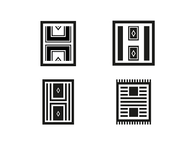 H letter - Carpet - News Explorations branding carpet design explorations flat geometric graphic h letter letter logo minimal news simple