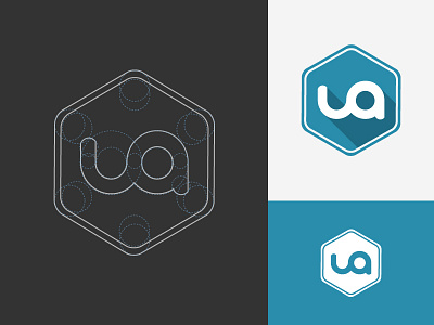 Flat "ua" Logo