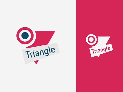 Triangle circle design geometric logo triangle