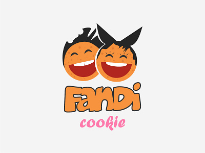 Fandi Cookie cookies design fandi happy cake logo minimal simple