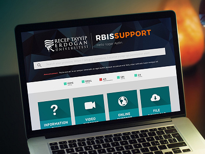 RBIS Support Page design flat minimal page rbis rebis shadow simple support ui