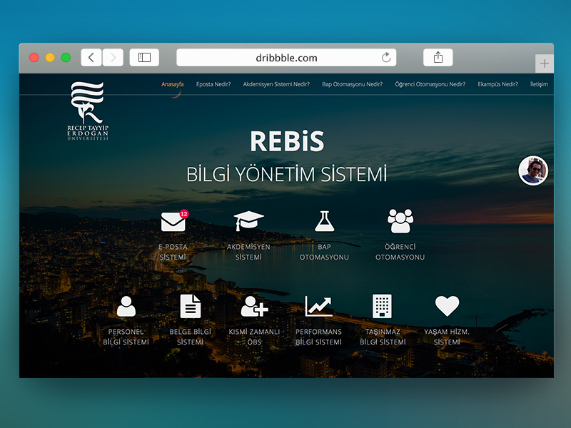 REBIS Menu Screen (redesign)