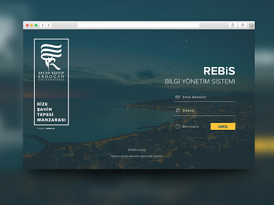 REBIS Login blur design flat login minimal rebis simple ui