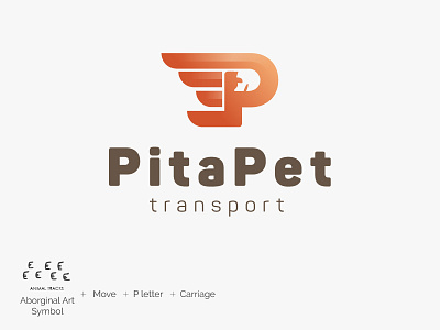 Pita Pet Transport Logo v3 carriage design graphic logo pet taxi transport