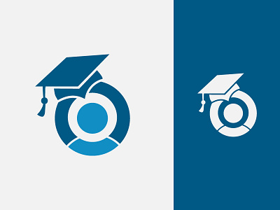 Academic Consultancy Logo academic branding cap consultancy design flat graduate graphic logo minimal simple vector